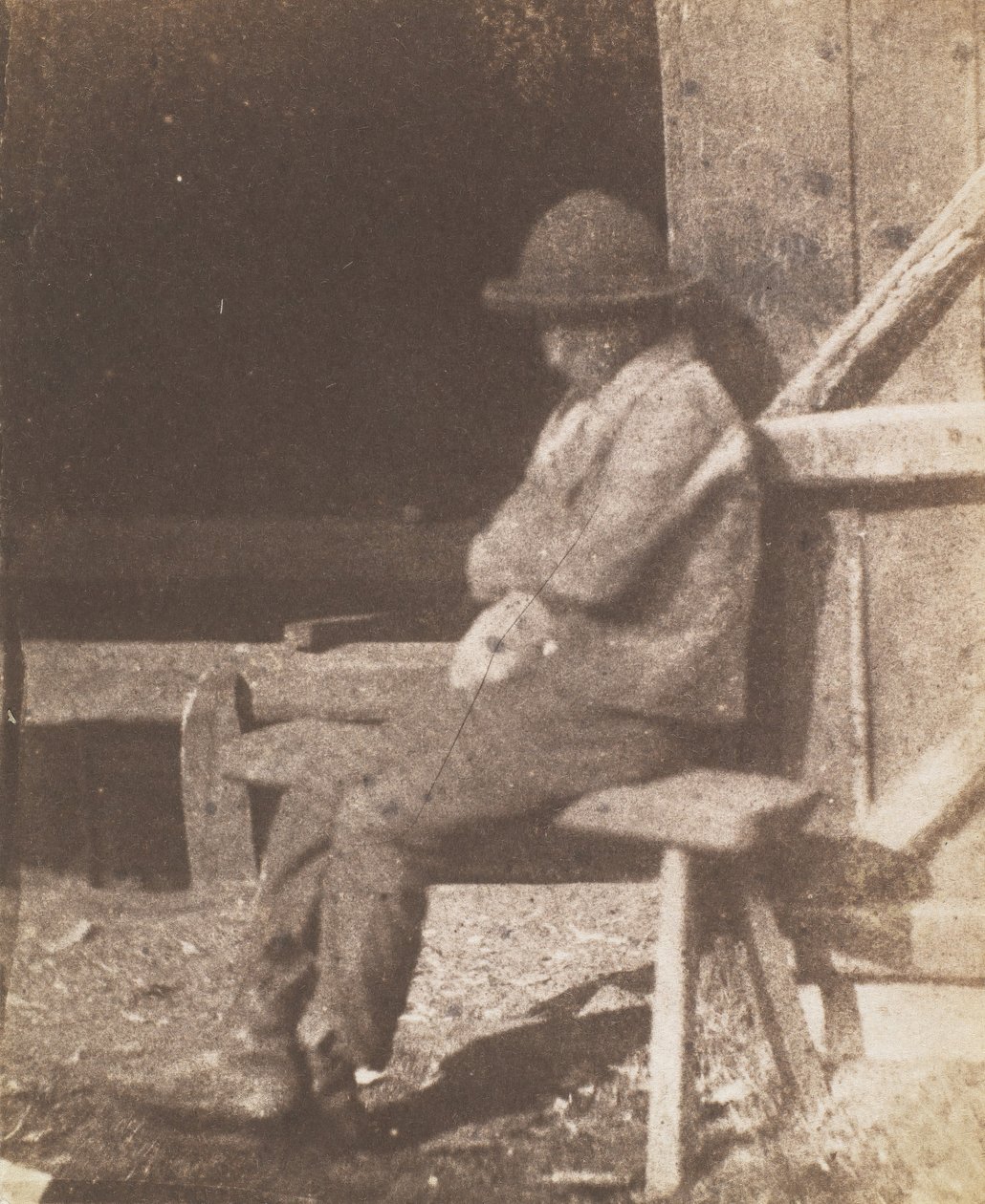Oturan Delikanlı, 1845-50. by Calvert Jones