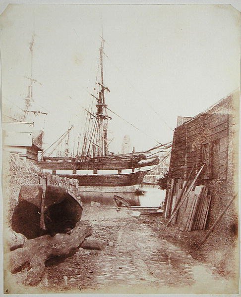 Nehir ve Rıhtım Sahnesi c.1846 (fotogravür) by Calvert Richard Jones