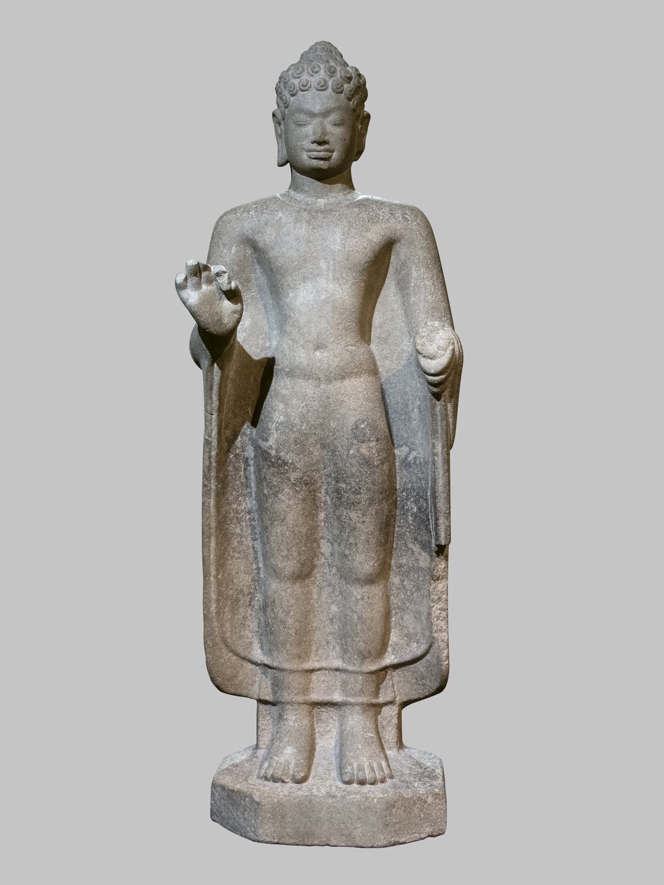 Buda tartışma jesti yapıyor by Cambodian School