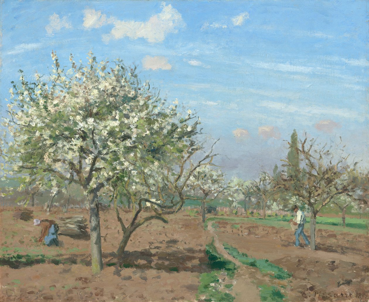 Meyve bahçesi by Camille Jacob Pissarro