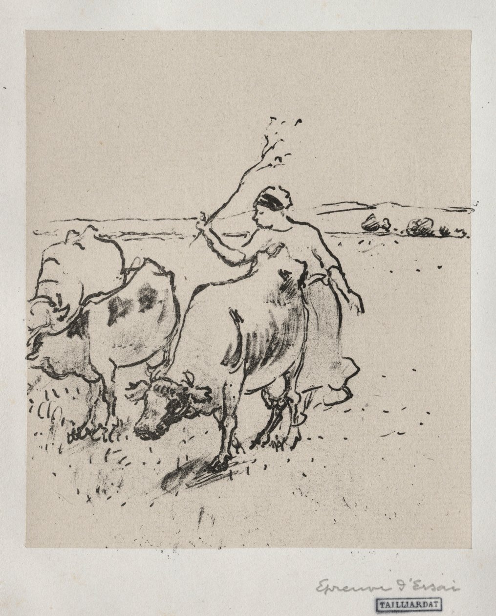 Çoban, c. 1899. by Camille Jacob Pissarro