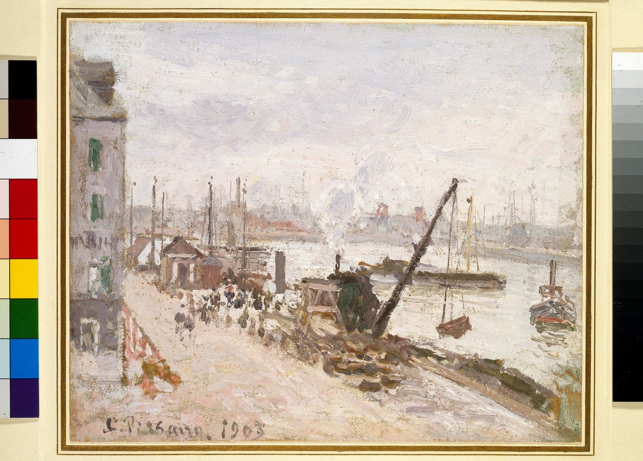 Dış Liman, Grand Quai, Le Havre by Camille Pissarro