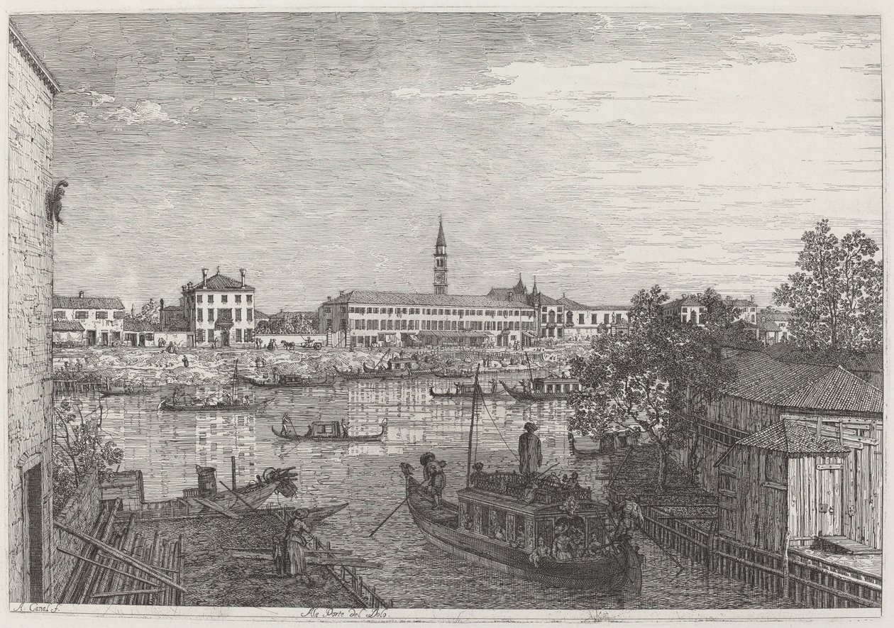 Ale Porte del Dolo, c. 17351746. by Canaletto