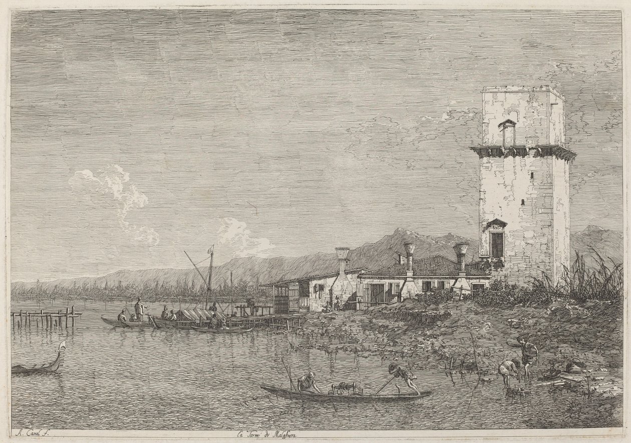 Malghera Kulesi by Canaletto