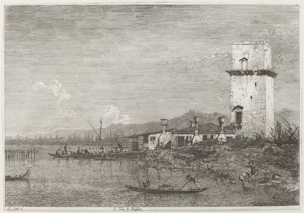 Malghera Kulesi by Canaletto