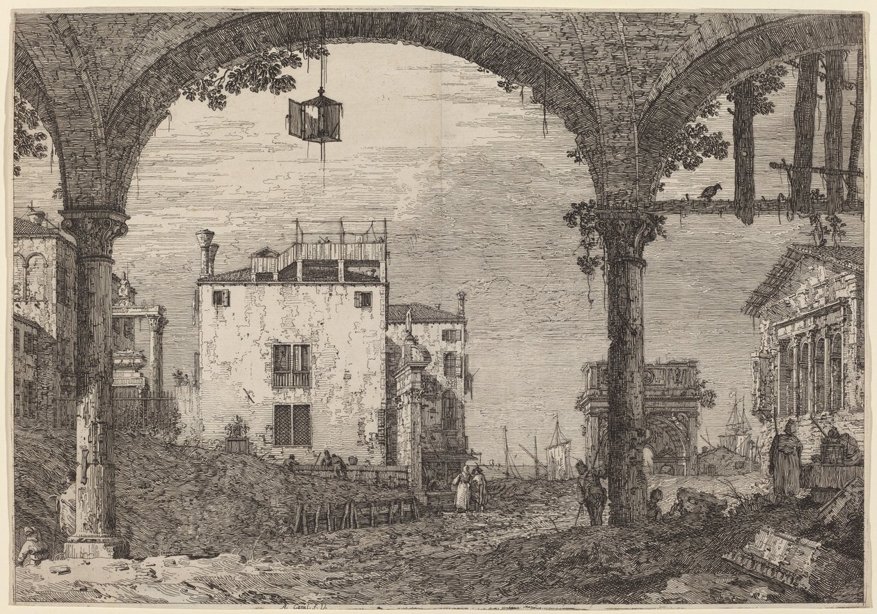 Fenerli Portiko, c. 17351746. by Canaletto