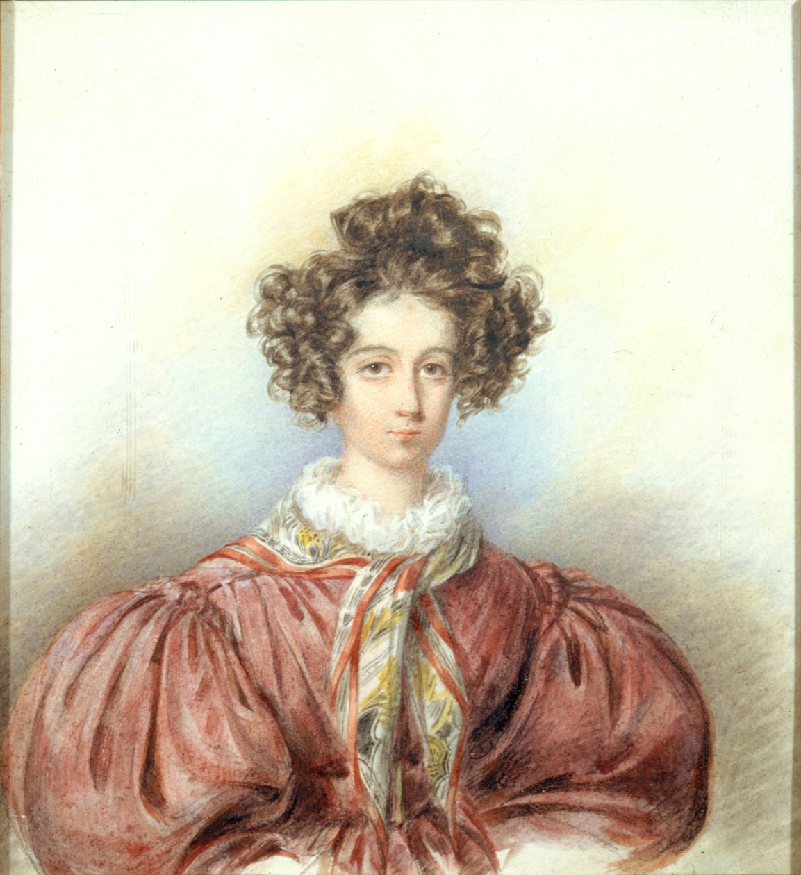 George Sand'in portresi, 1830. by Candide Blaize