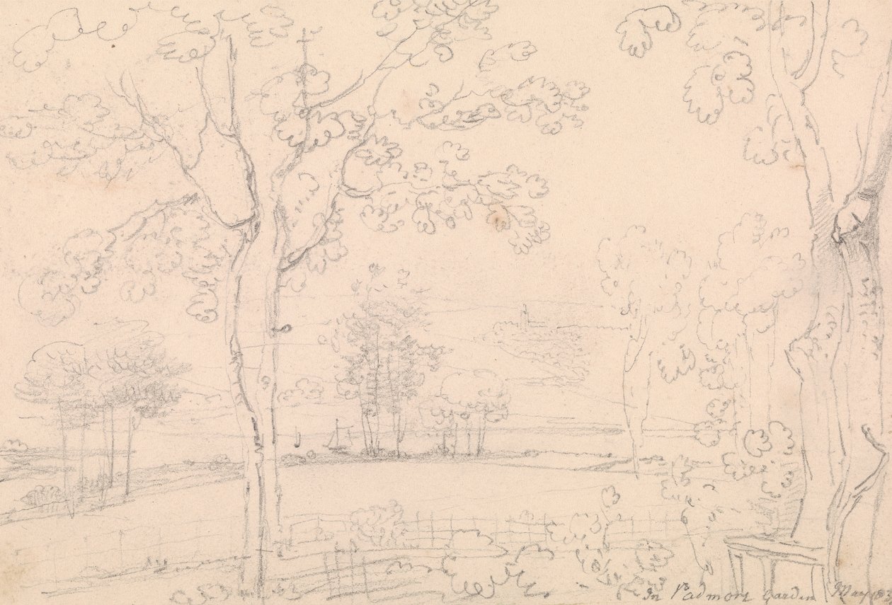 Padmore Garden'da, Mayıs 1833 by Capt. Thomas Hastings