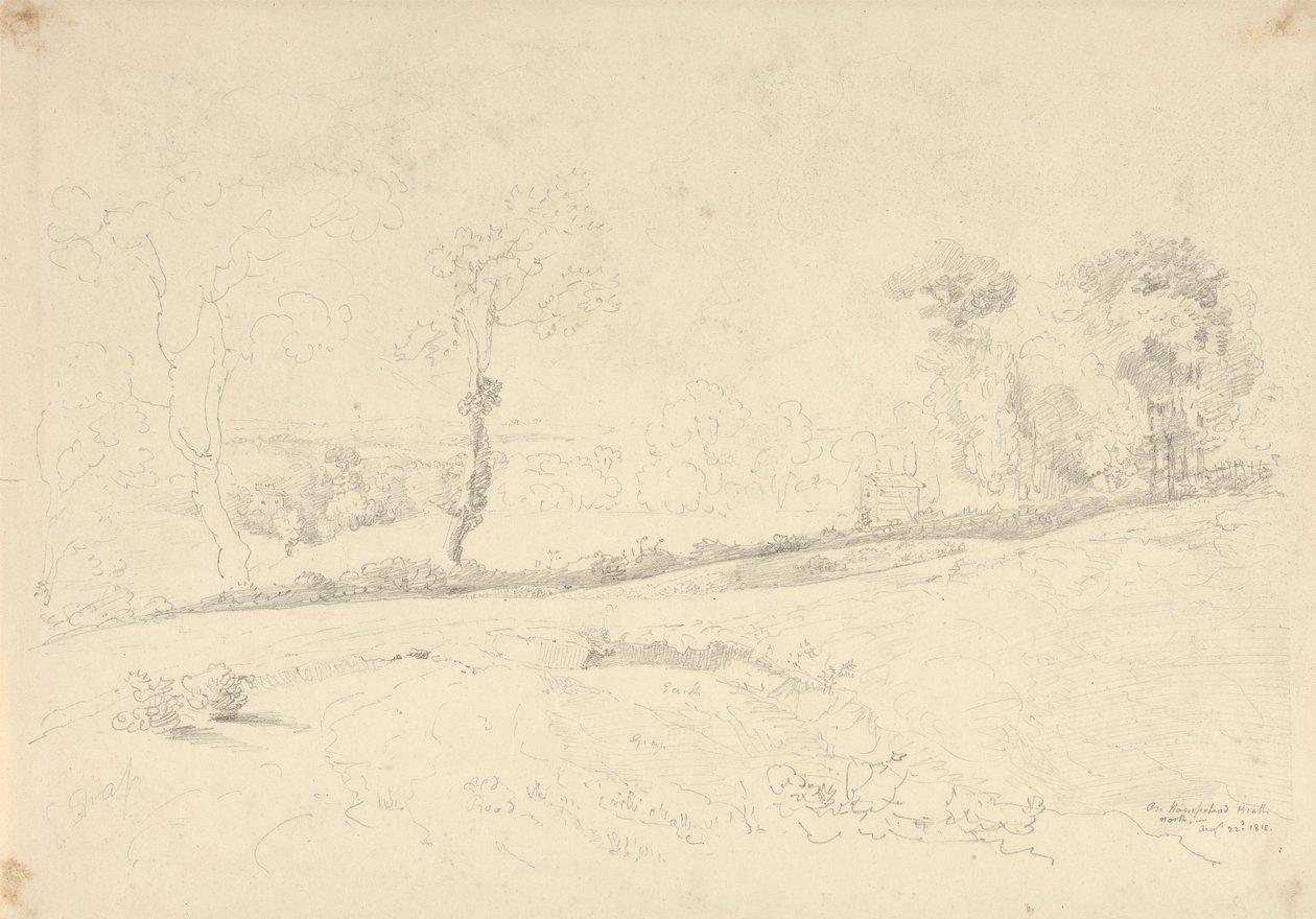 Hampstead Heath'te, 22 Ağustos 1818 by Capt. Thomas Hastings