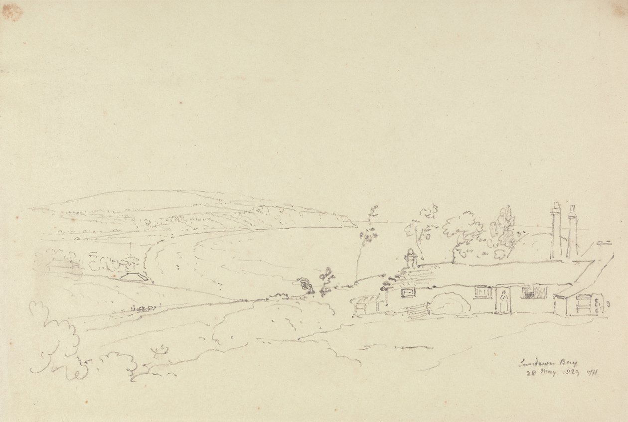 Sandown Körfezi, Wight Adası by Capt. Thomas Hastings