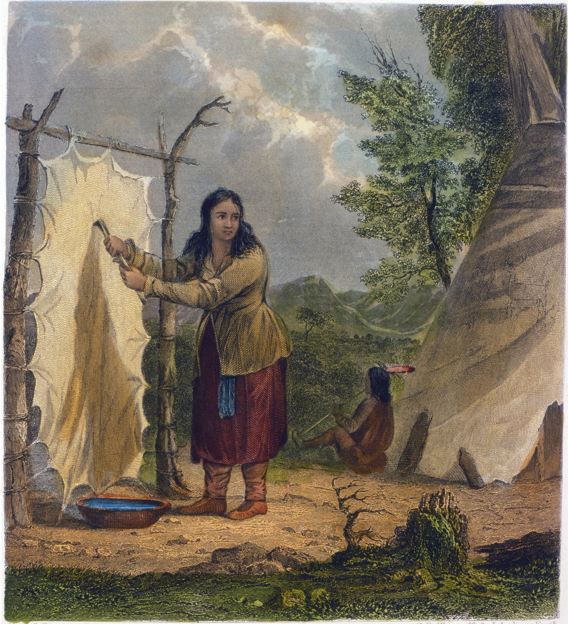 ಬಫಲೋ ಸ್ಕಿನ್, 1853 ಟರ್ಕ್ by Captain Seth Eastman
