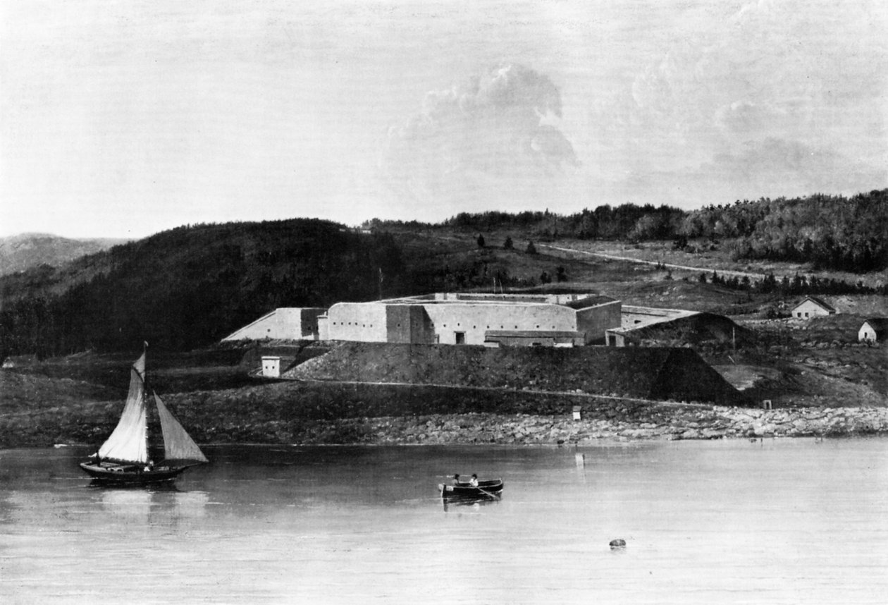 Fort Knox, Maine, 1870-1875. by Captain Seth Eastman