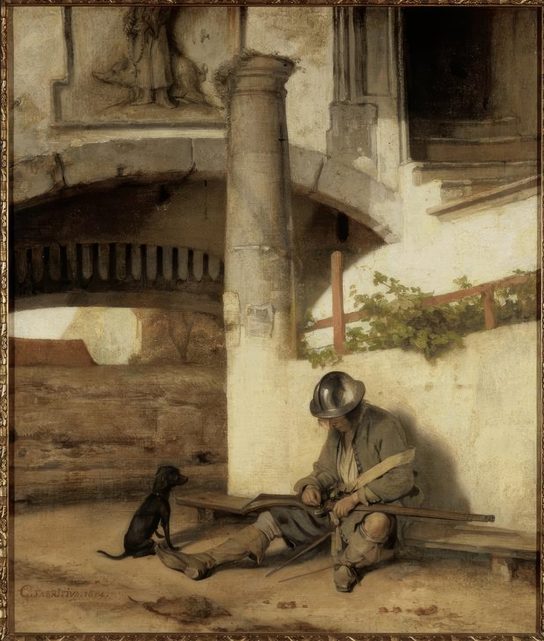 kapı muhafızı by Carel Fabritius