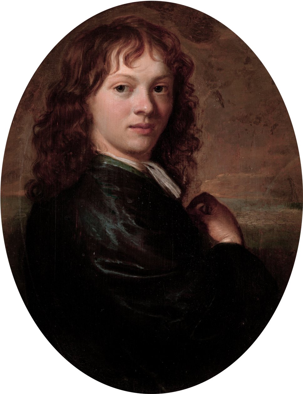 genç bir adam portresi by Carel De Moor