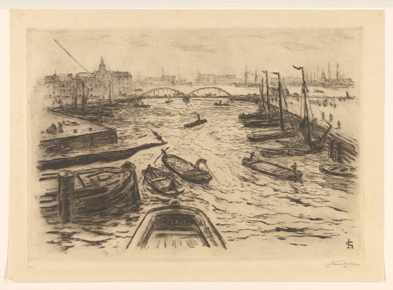 Liman görünümü by Carel Nicolaas Storm van 