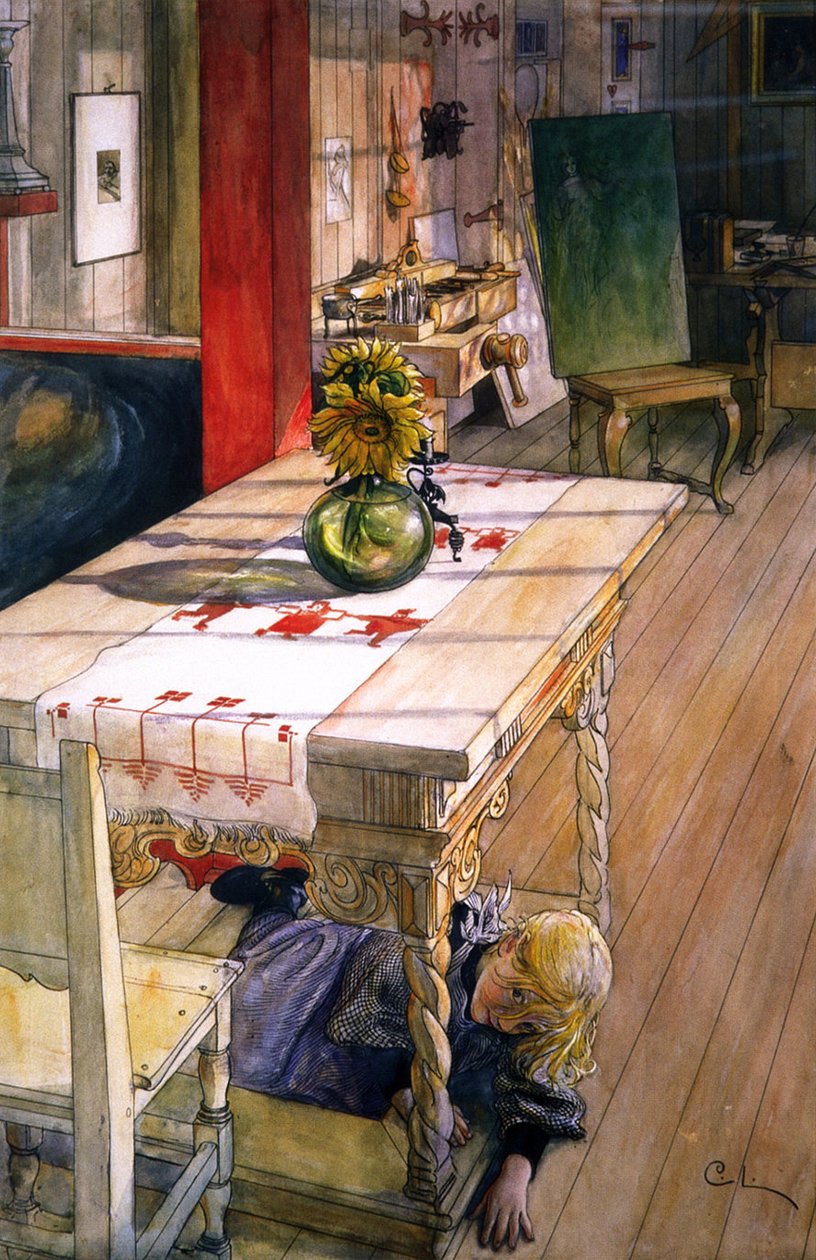 Saklambaç by Carl Larsson
