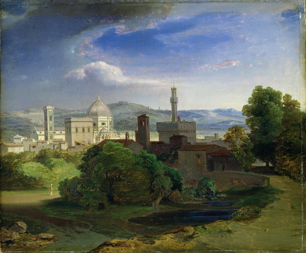 Floransa üzerinden görünüm, c.1829 by Carl Rottmann