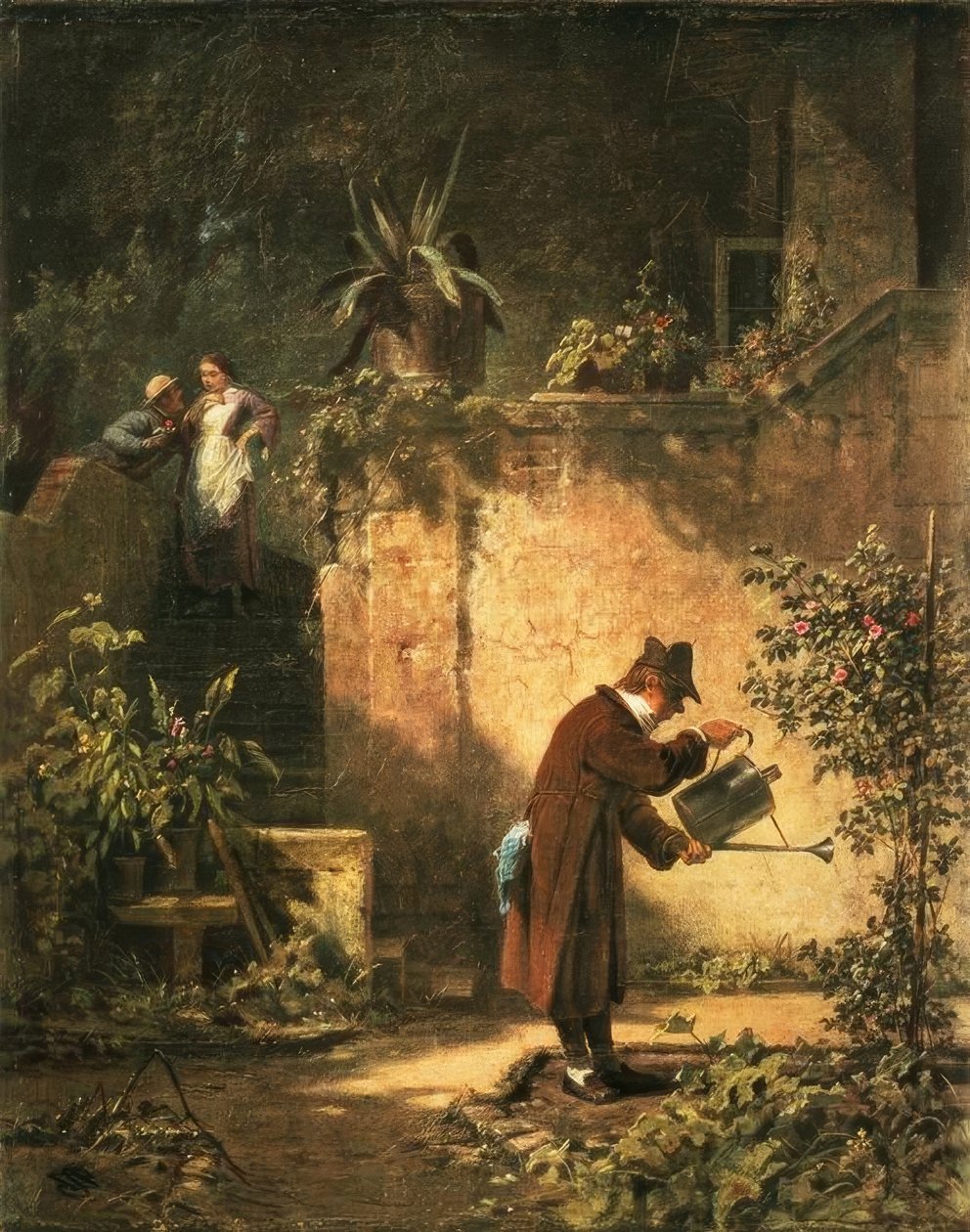 bahçe arkadaşı by Carl Spitzweg