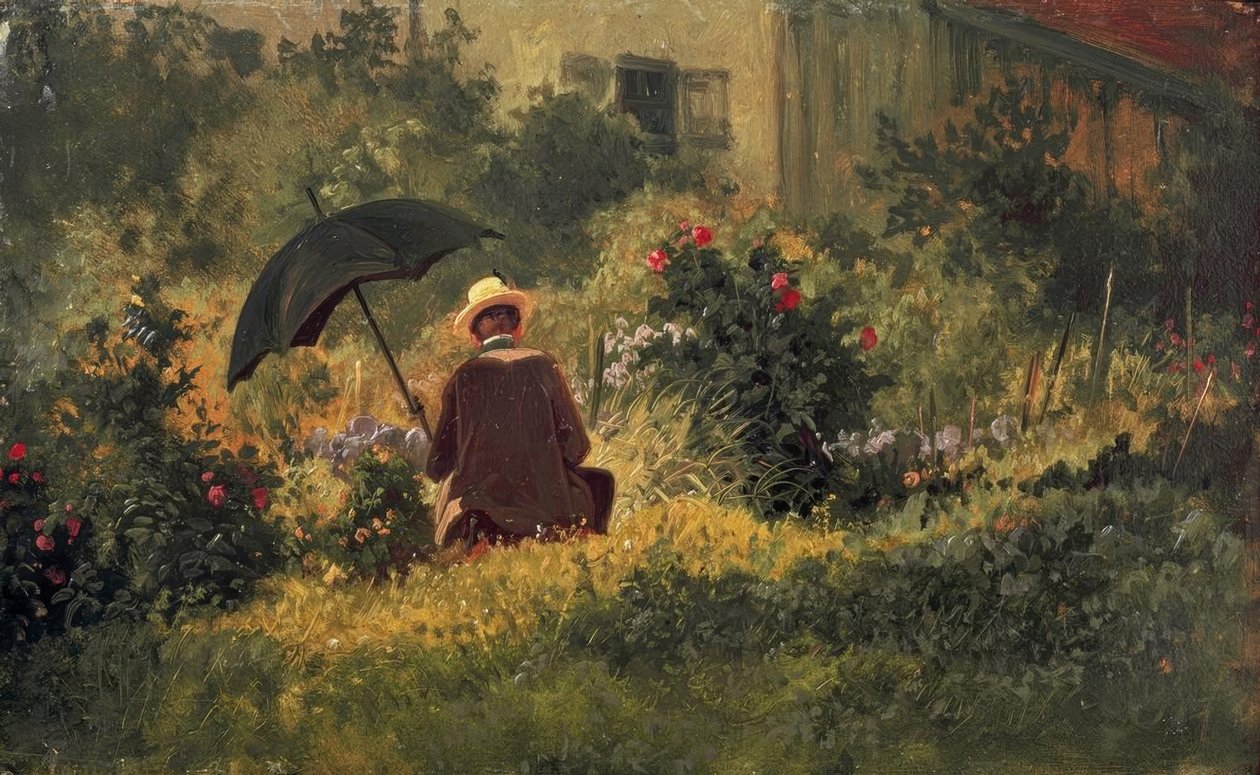 Bahçedeki ressam by Carl Spitzweg