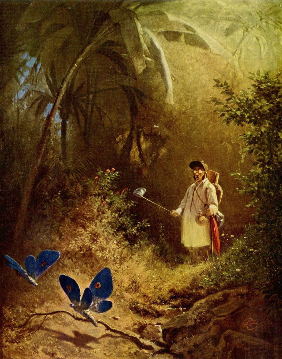 kelebek avcısı by Carl Spitzweg