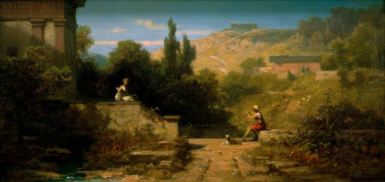 Schalmei üfleme çoban by Carl Spitzweg