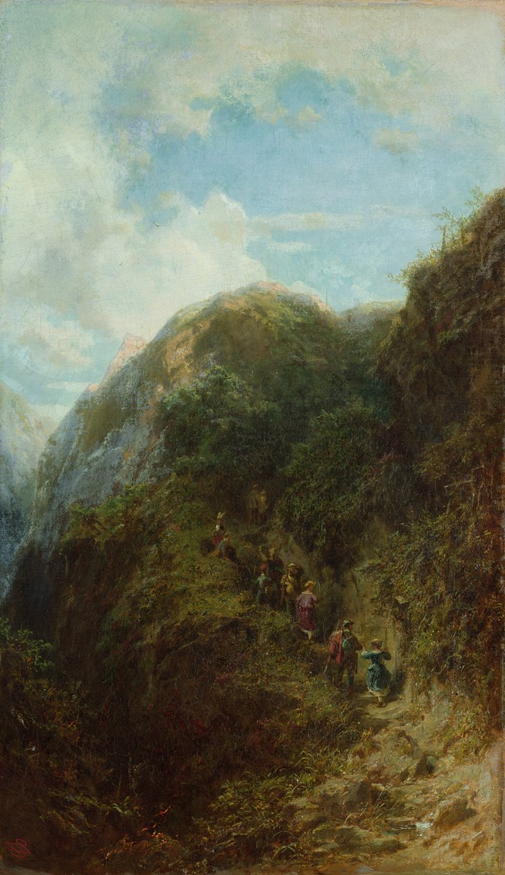 Dağdaki Turistler by Carl Spitzweg
