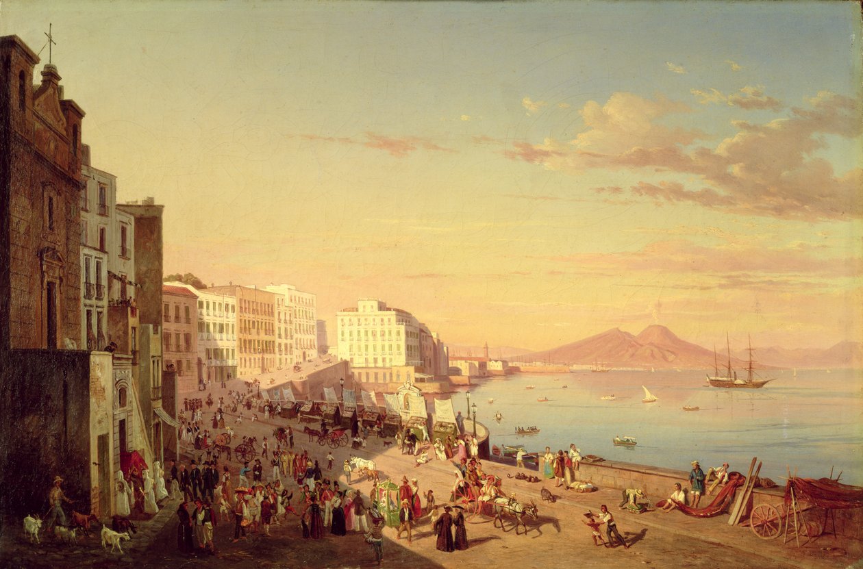 Napoli, c.1830 by Carl Wilhelm Goetzloff