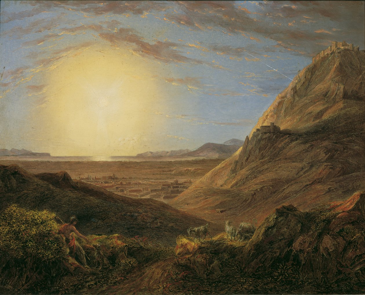 Güneş doğduktan sonra Atina by Carl Agricola