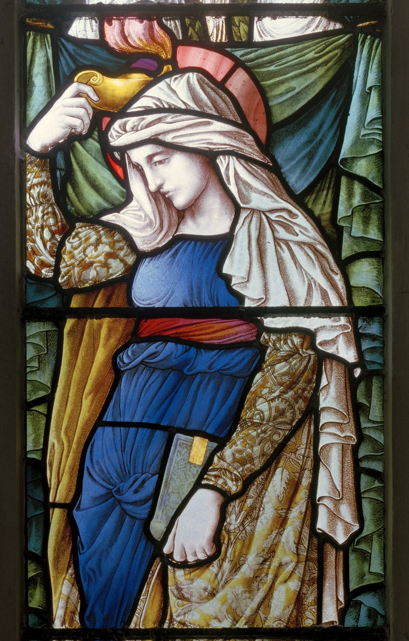 Faith, Doğu Penceresi 1885 (vitray) by Carl Almquist