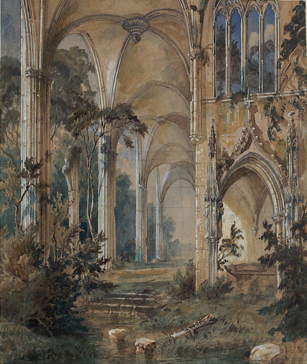 Gotik Kilise Harabesi by Carl Blechen