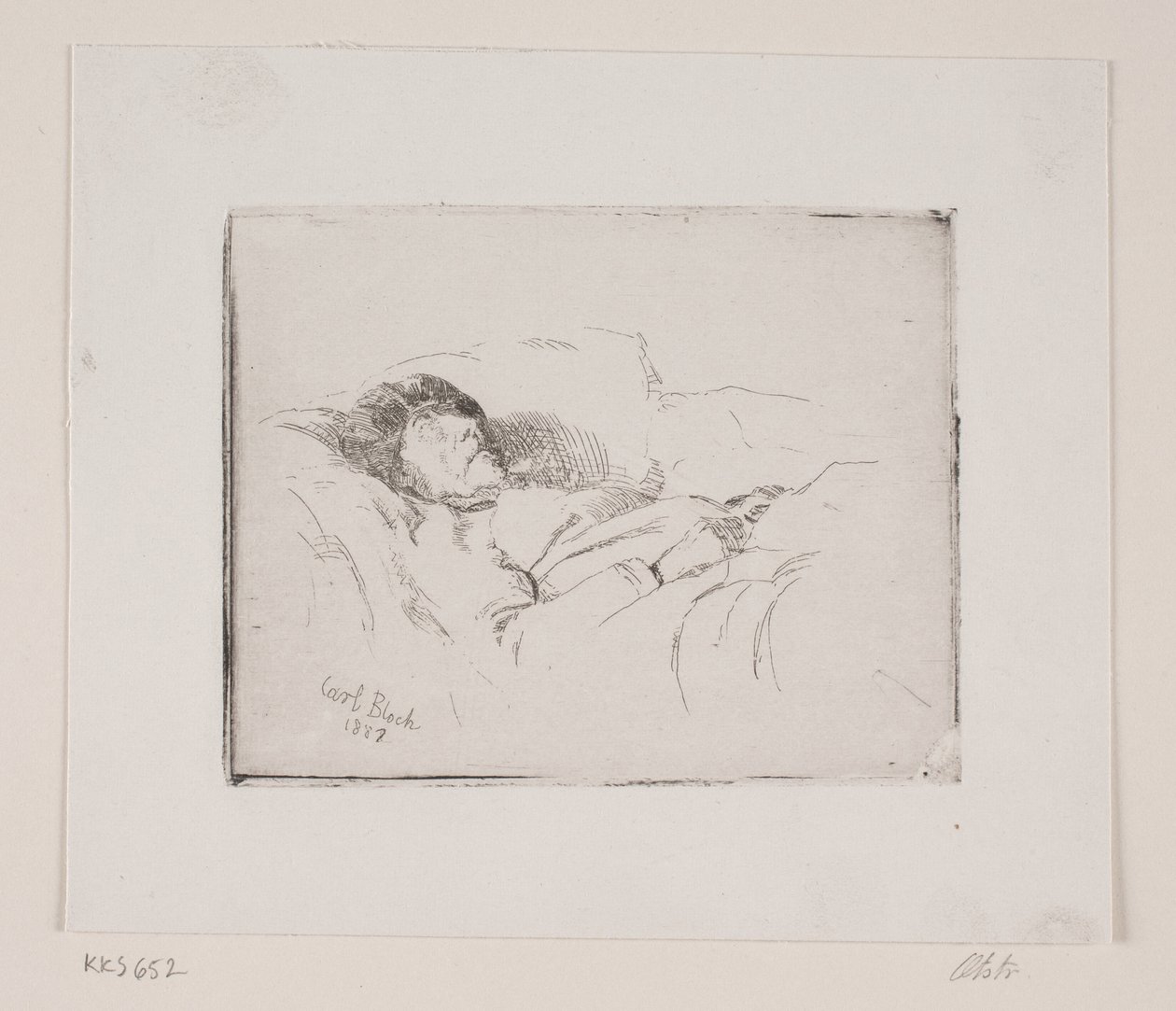 hasta yaşlı adam by Carl Bloch