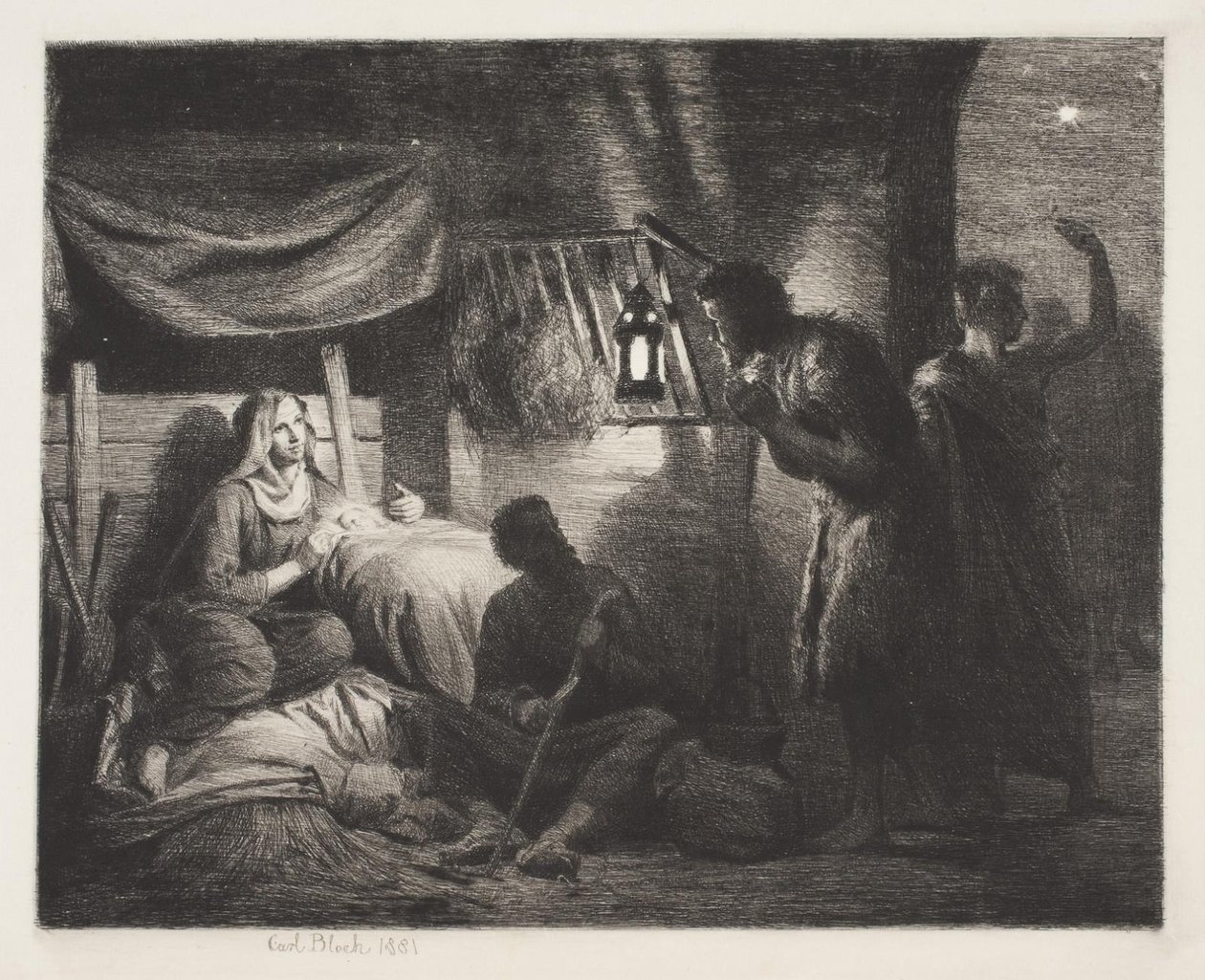 çobanların ibadeti by Carl Bloch