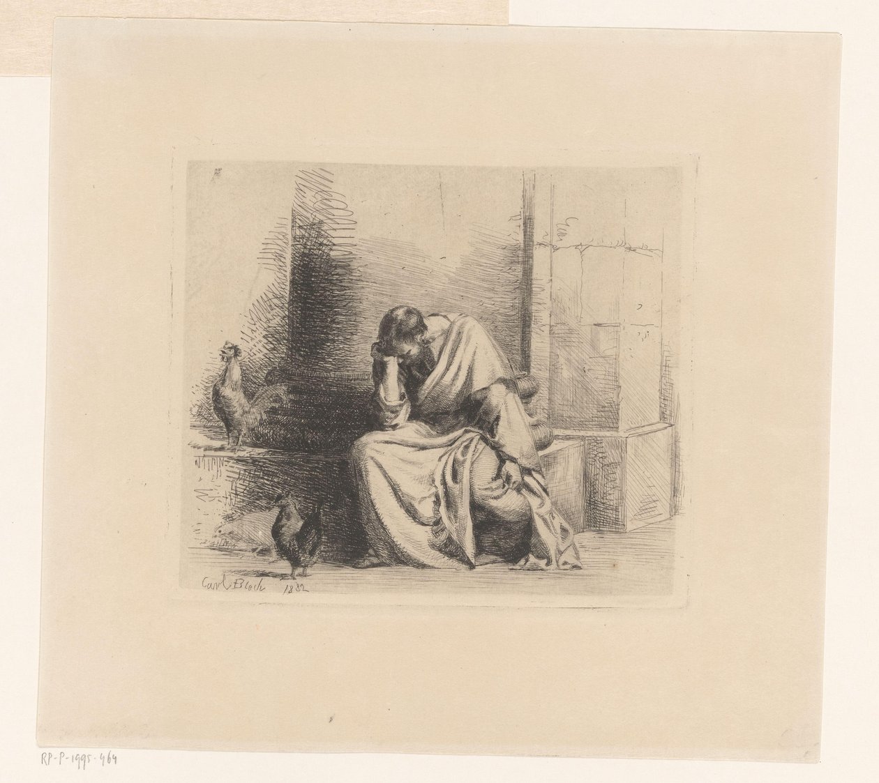 Peter ötme horoz ile by Carl Bloch