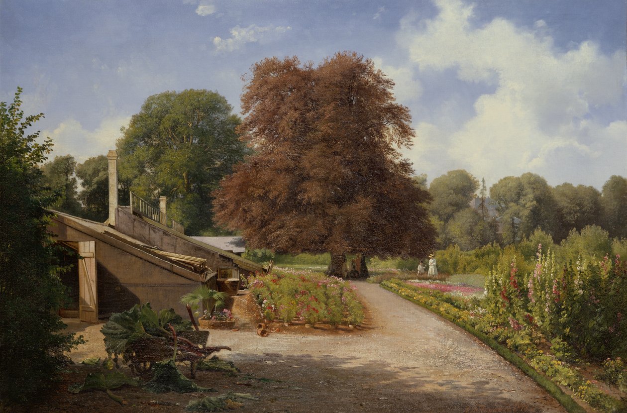 Bahçede (tuval üzerine yağlı boya) by Carl Frederick Aagaard