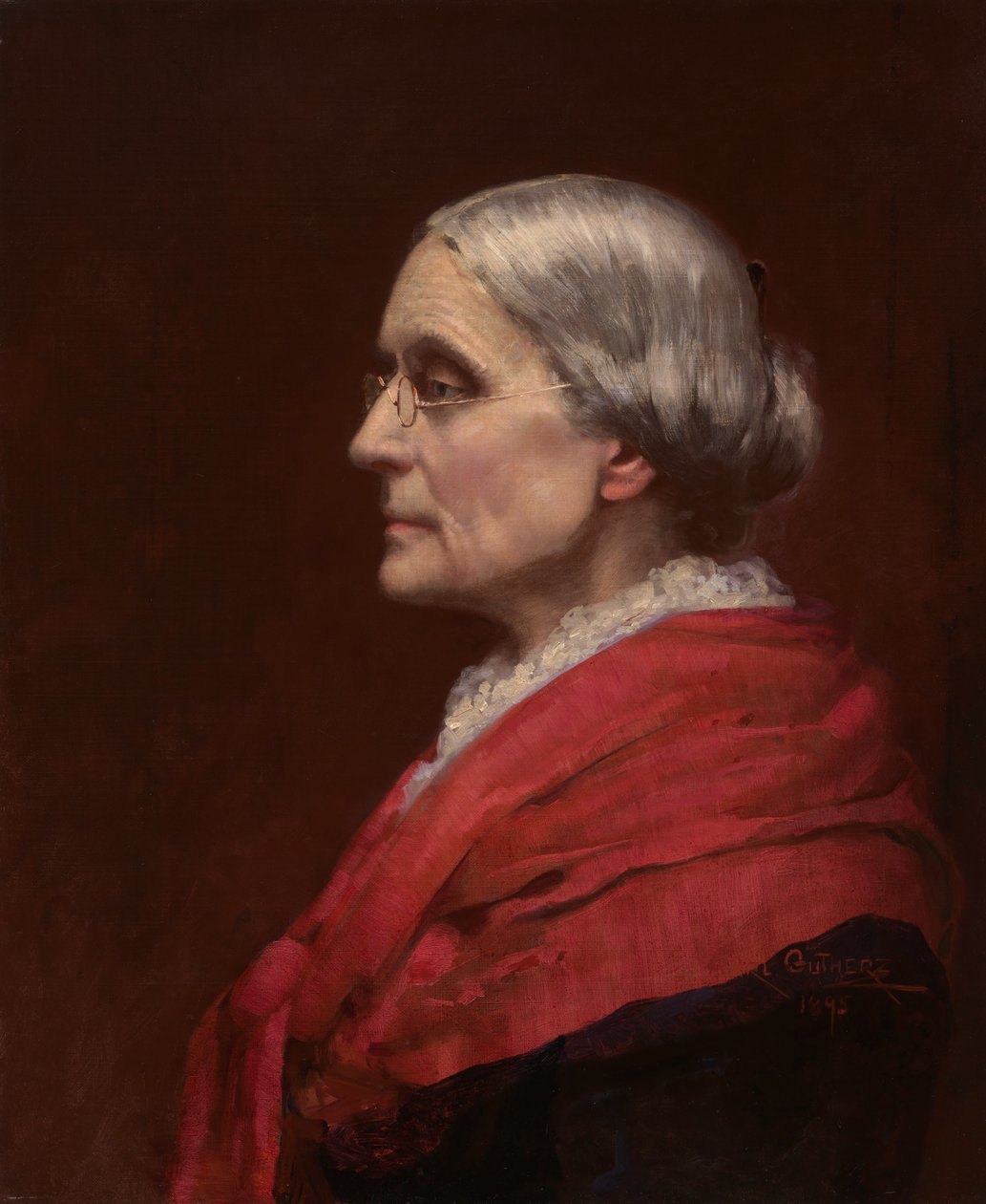 Susan Brownell Anthony, 1895. by Carl Gutherz