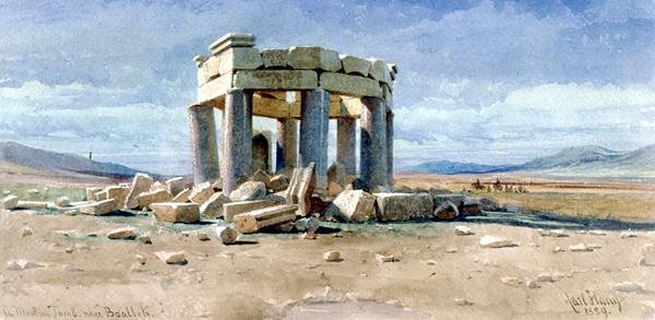 Baalbek yakınlarında bir Müslüman Türbesi by Carl Haag