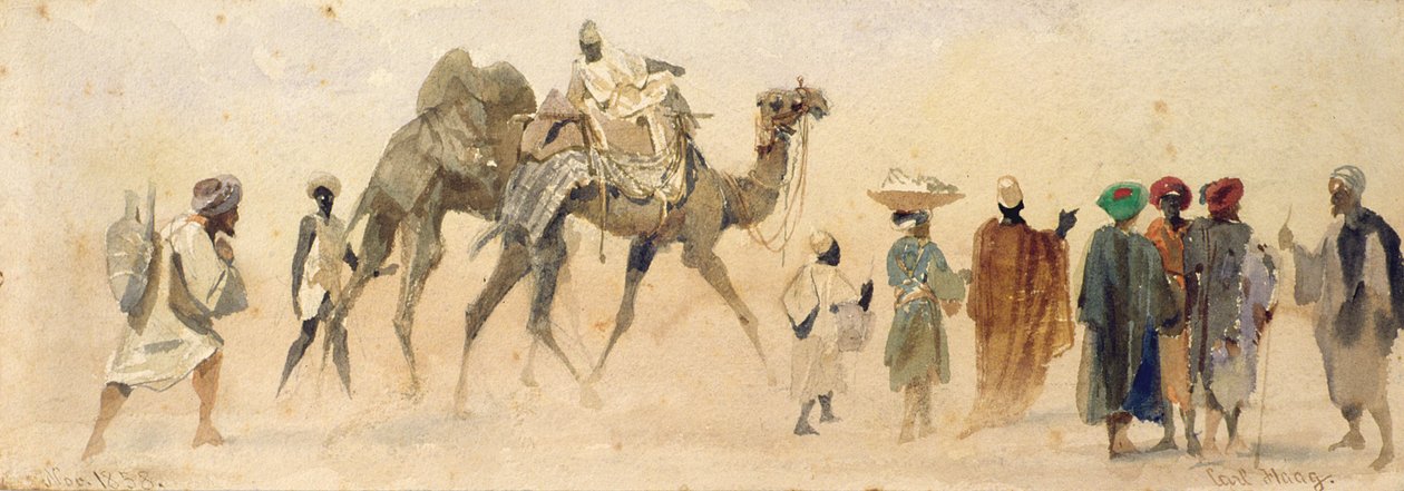 Çöl İçin Bir Başlangıç, 1858 by Carl Haag