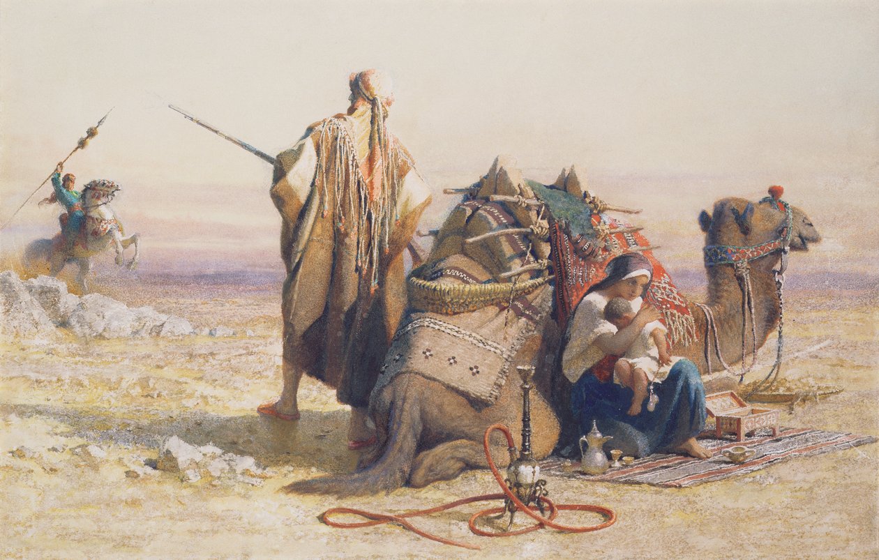Çölde Tehlike, 1867 by Carl Haag