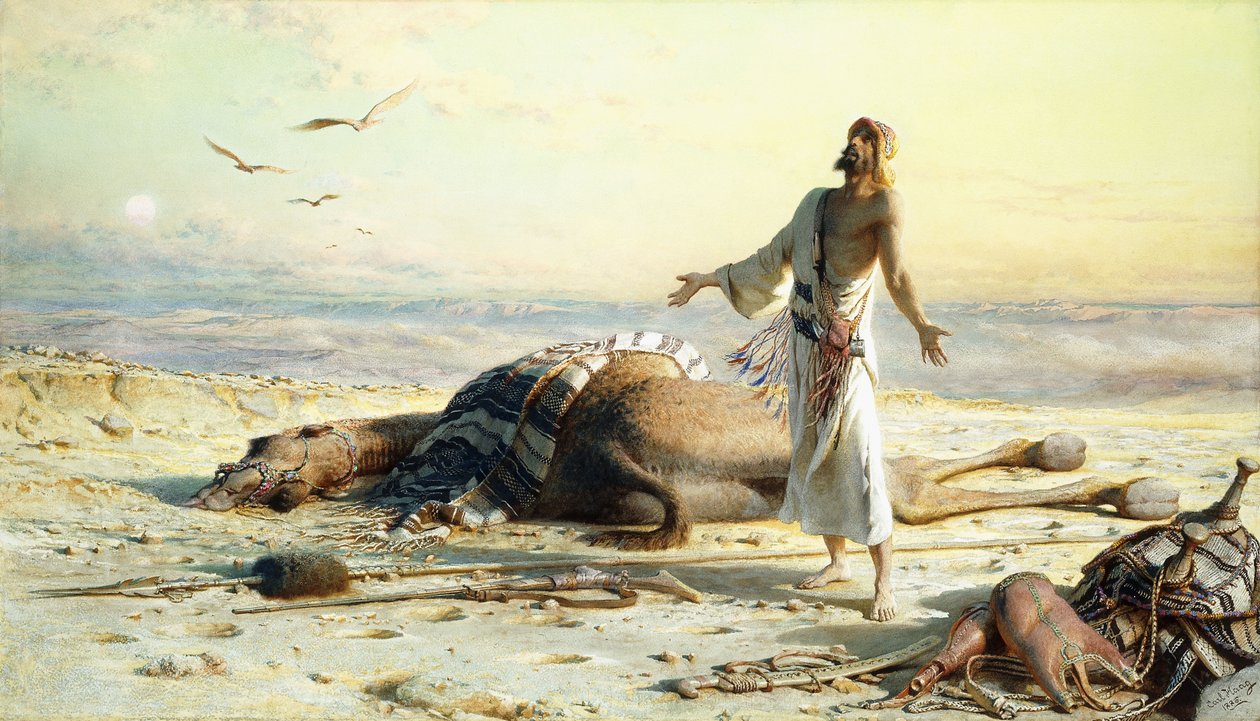 Çölde Gemi Enkazı, 1886 by Carl Haag