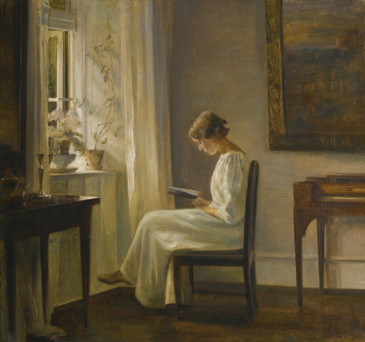 Bir Kadın Okuma ile İç by Carl Holsoe