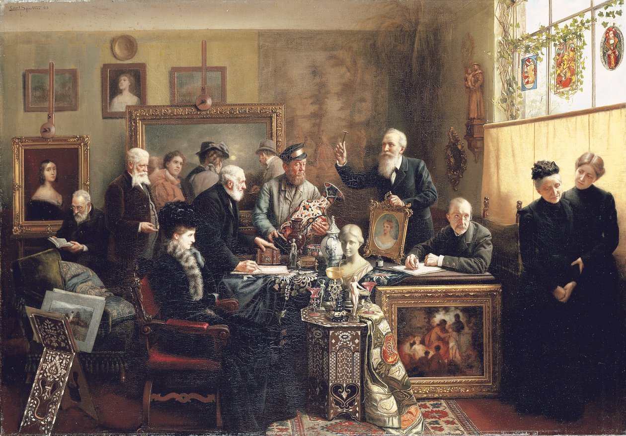 Emlak Müzayedesi, 1903 by Carl Johann Spielter
