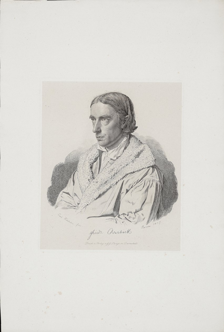 Johann Friedrich Overbeck 1789-1869, 1837 by Carl Küchler