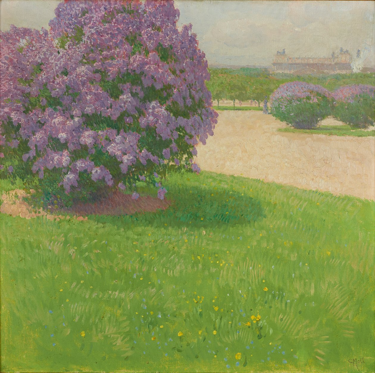 leylak ile Kahramanlar Meydanı by Carl Moll