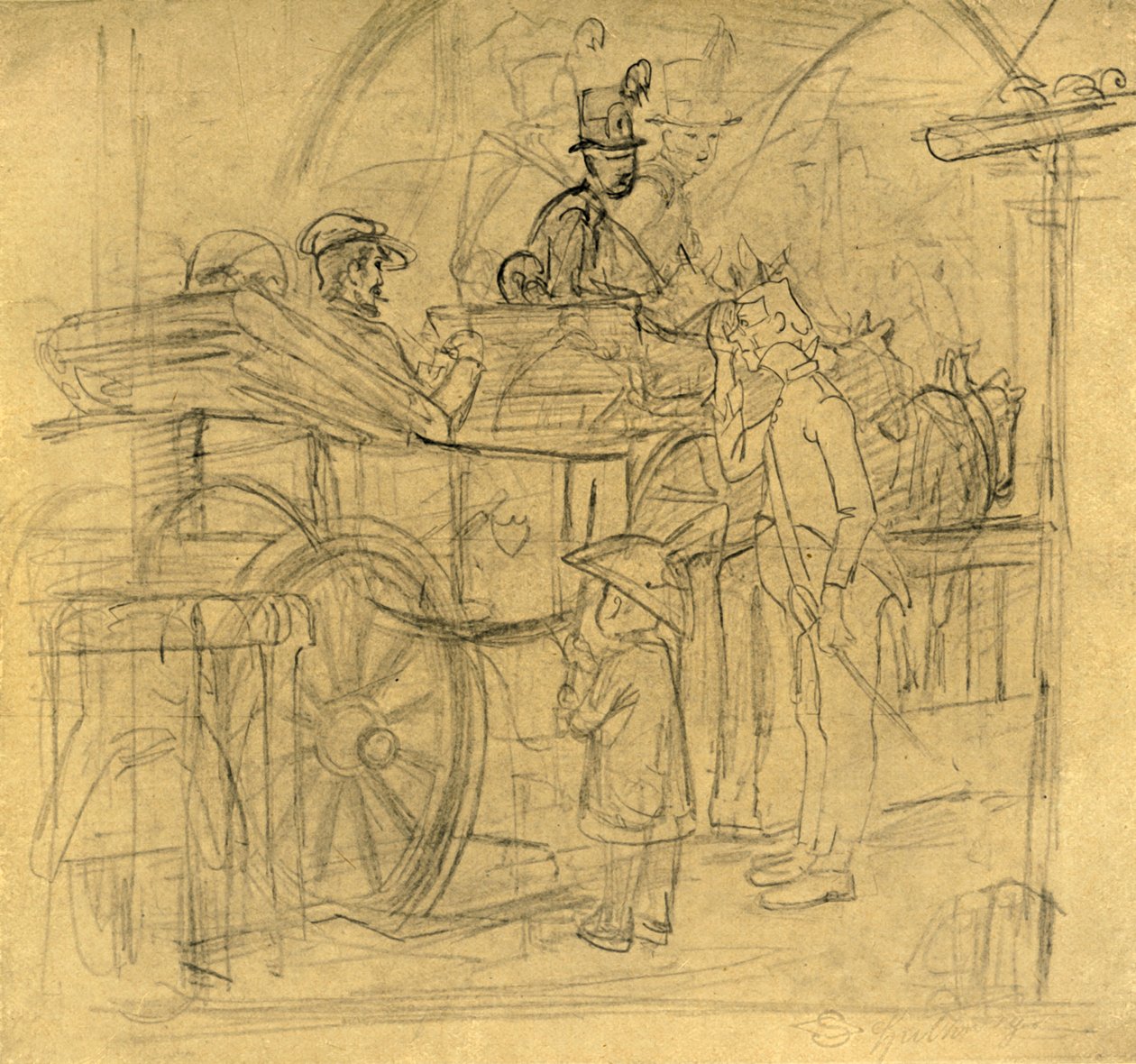 Seyahat, 19. yüzyılın ortaları, c1924. by Carl Spitzweg
