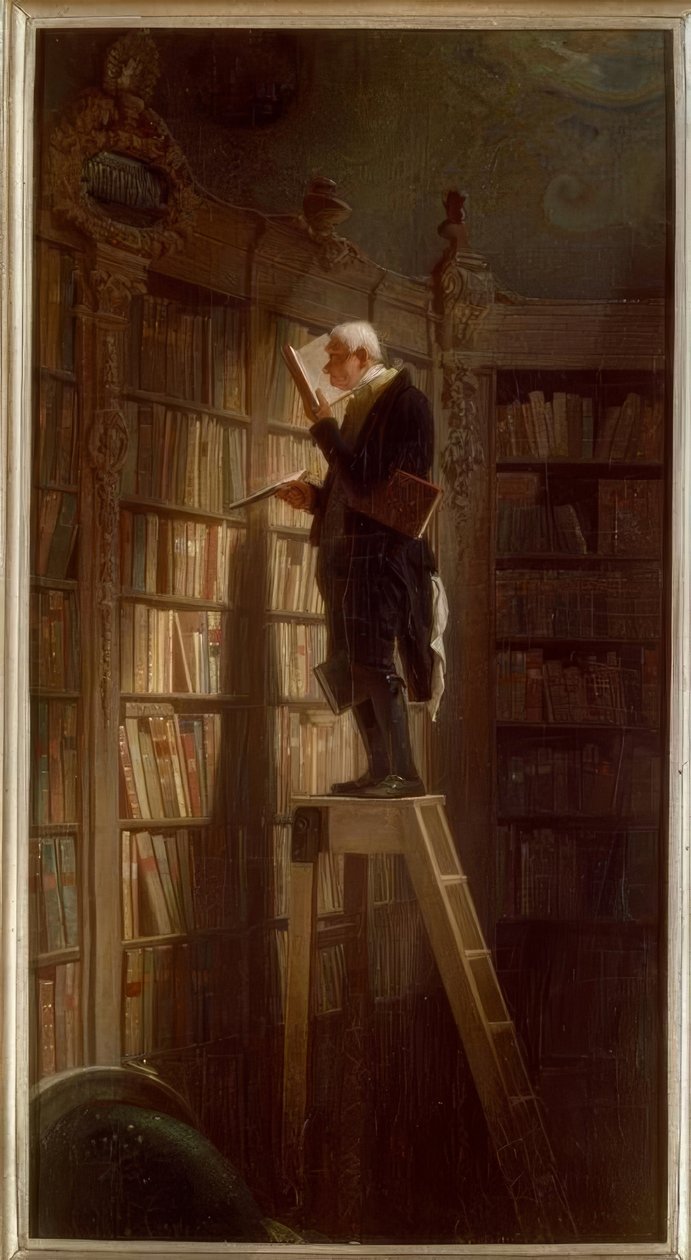kitap kurdu by Carl Spitzweg