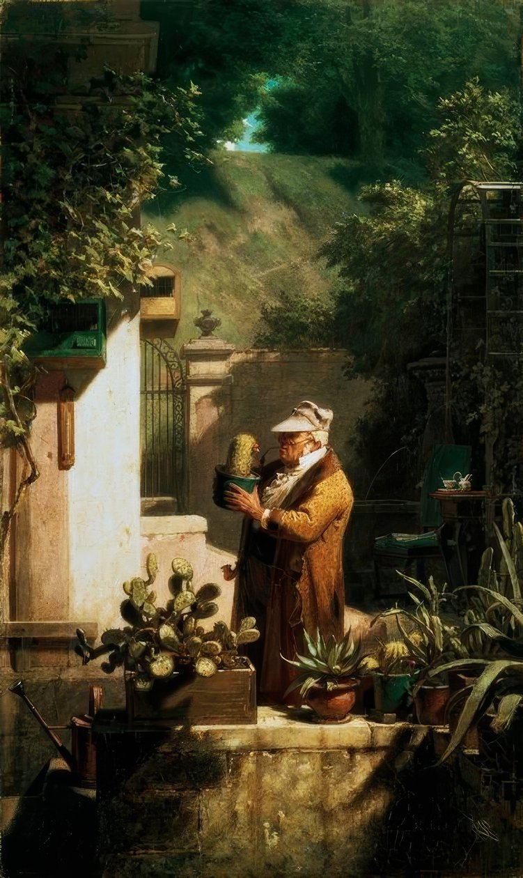 kaktüs arkadaşı by Carl Spitzweg