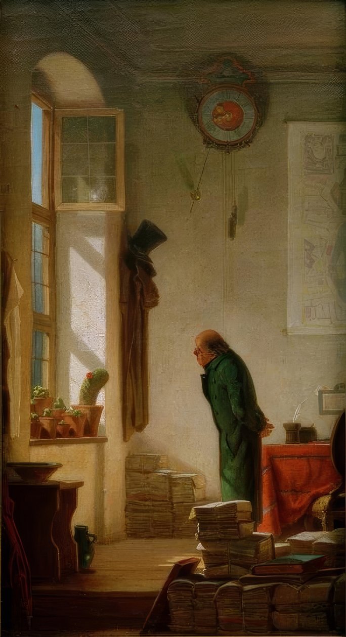 kaktüs sevgilisi by Carl Spitzweg