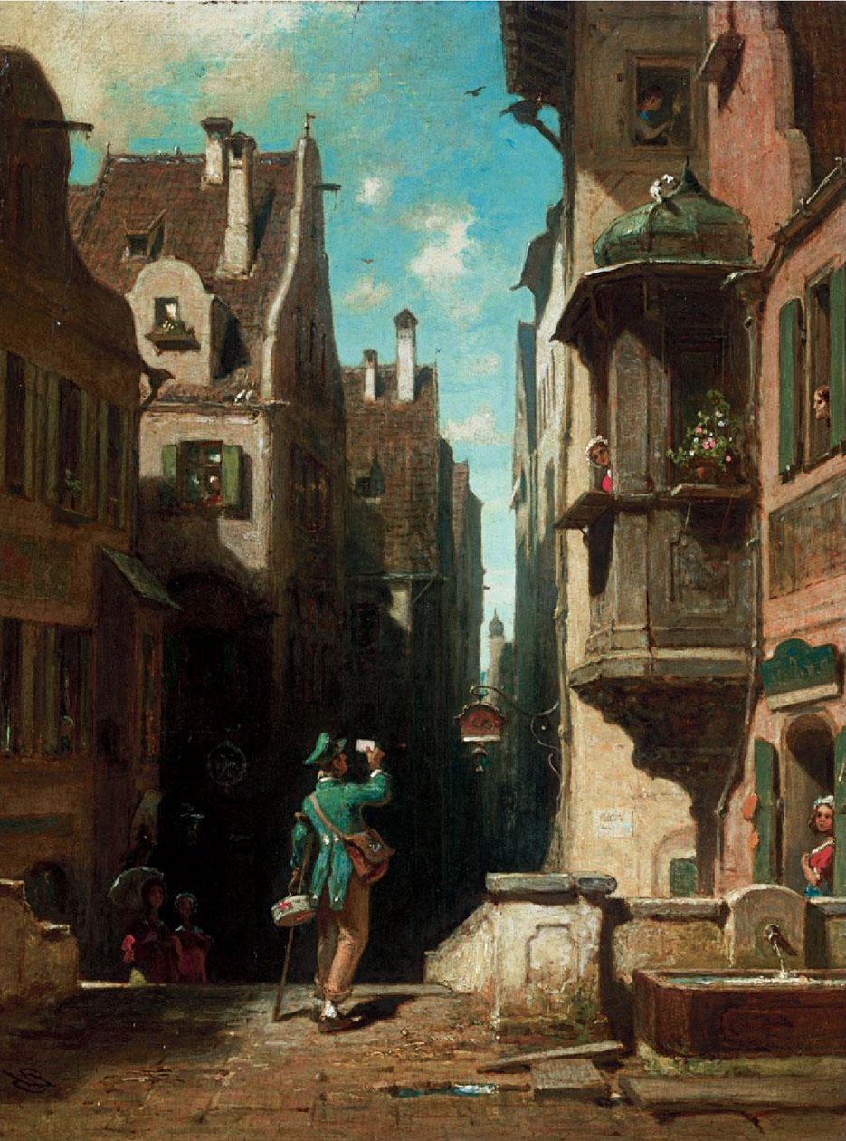 postacı by Carl Spitzweg