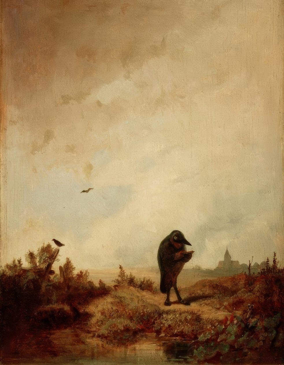 Kuzgun by Carl Spitzweg