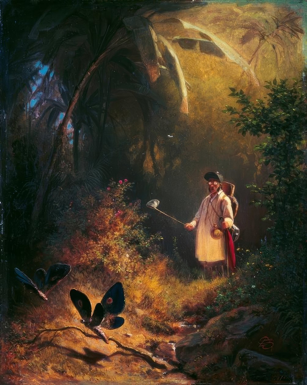 kelebek avcısı by Carl Spitzweg